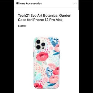 Tech21 Evo Art Botanical Garden Case for iPhone 12 Pro Max